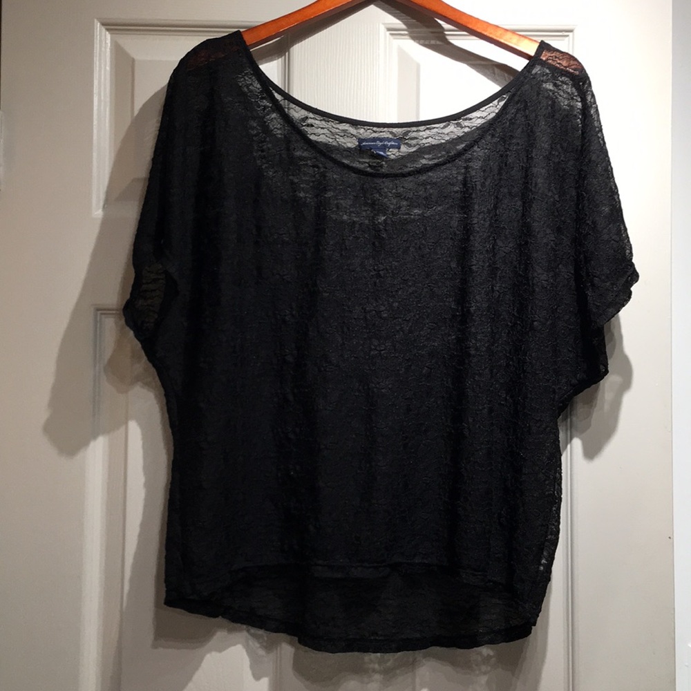 Women Size XL American Eagle Outfitter Black Lace
